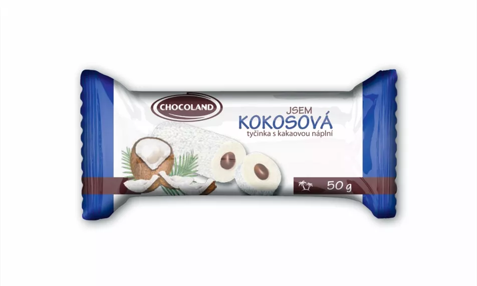 Coconut bar with cocoa filling 50 g