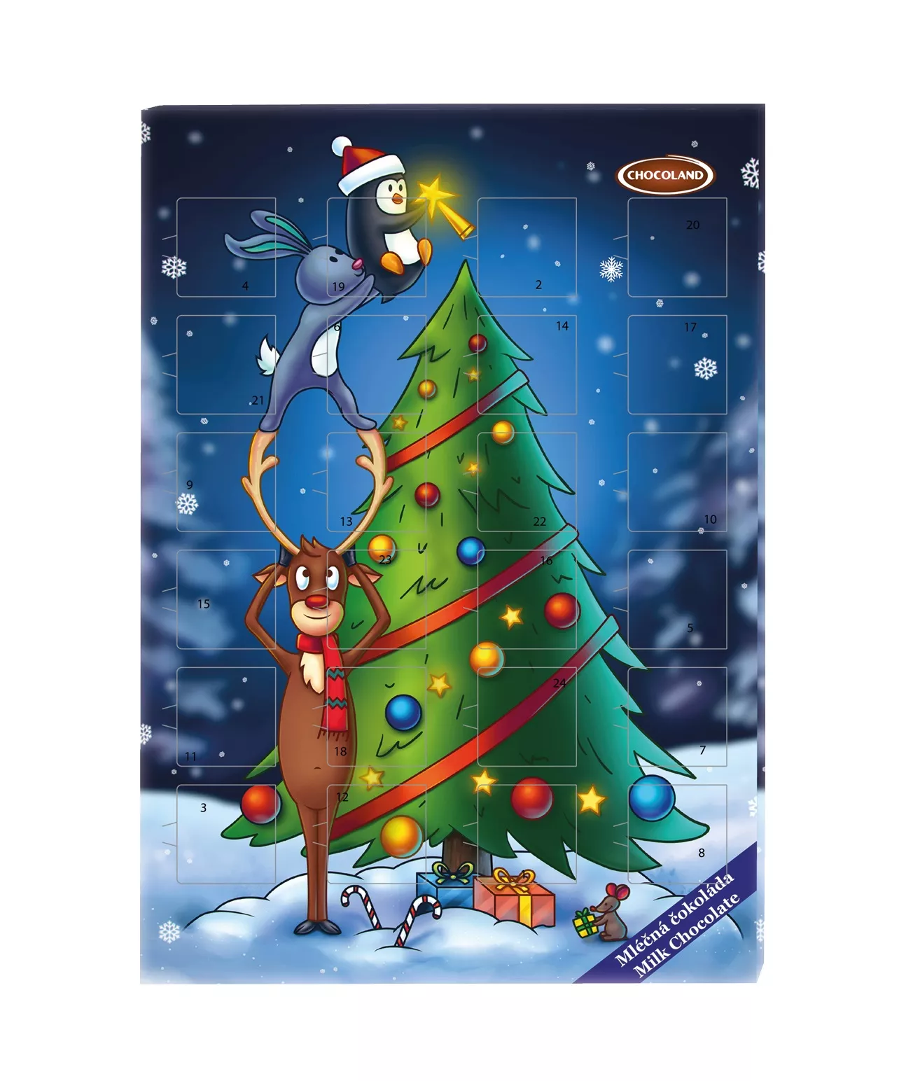 Adventní kalendář Veselý vánoční strom 50 g