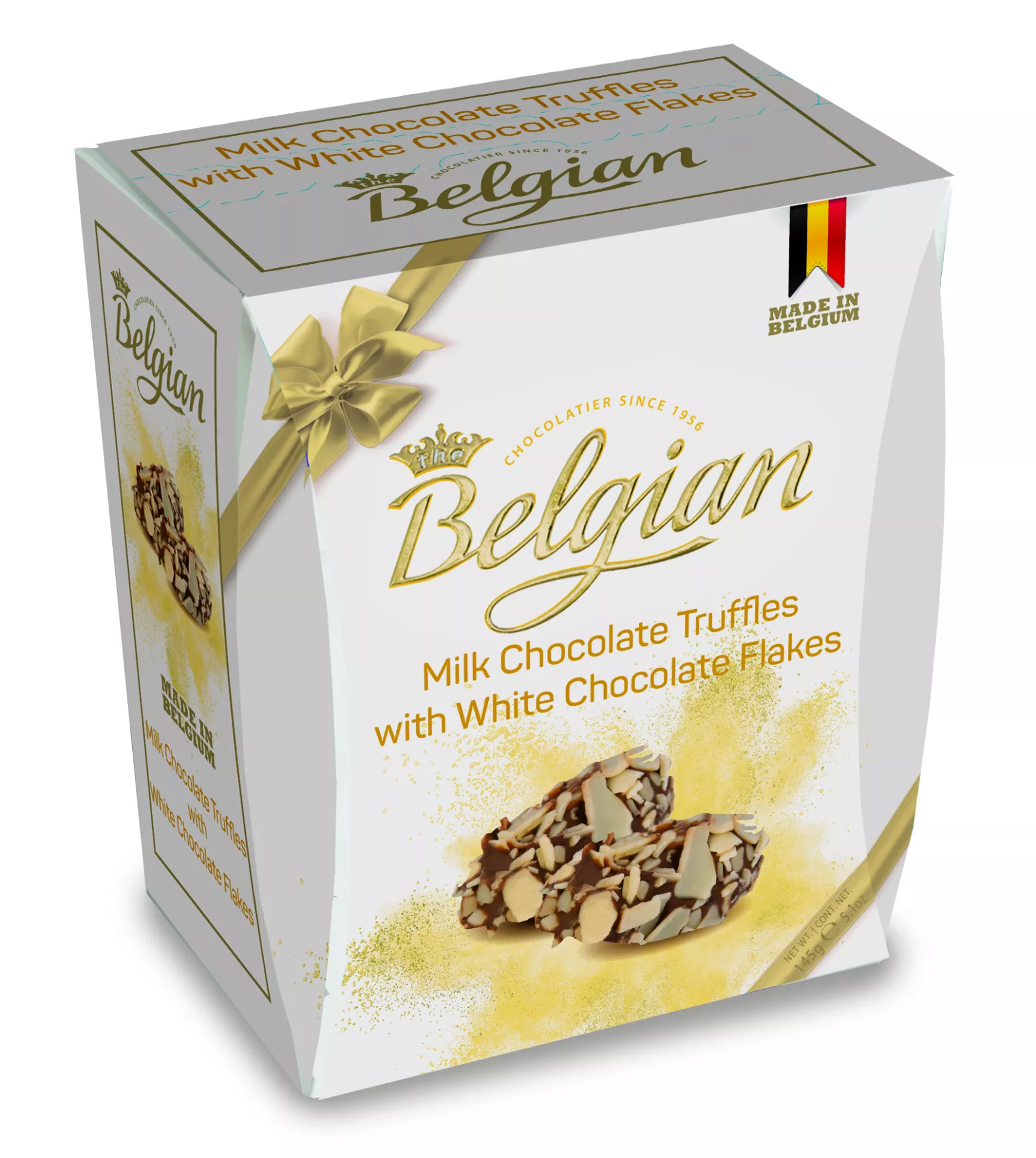The Belgian Truffles s kousky bílé čokolády 145 g